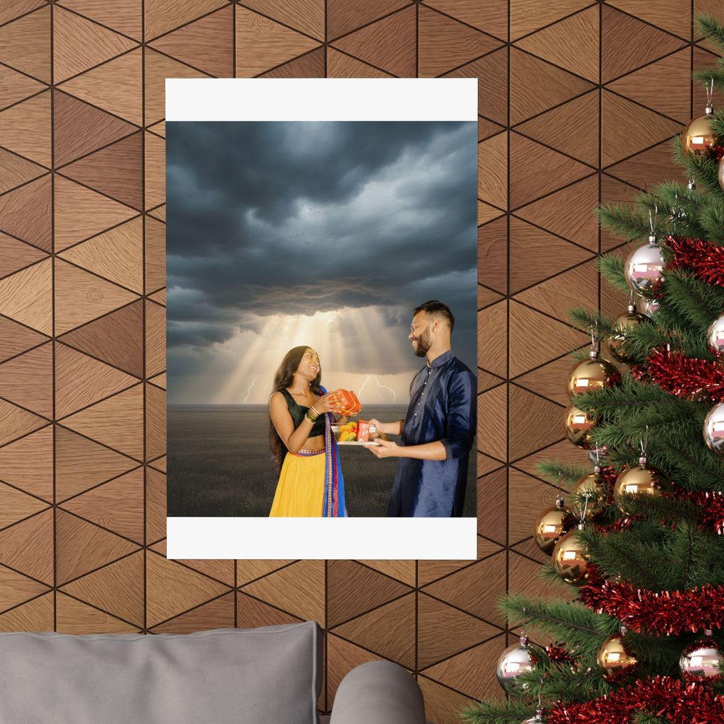 Dramatic Storm — Person — Matte Poster