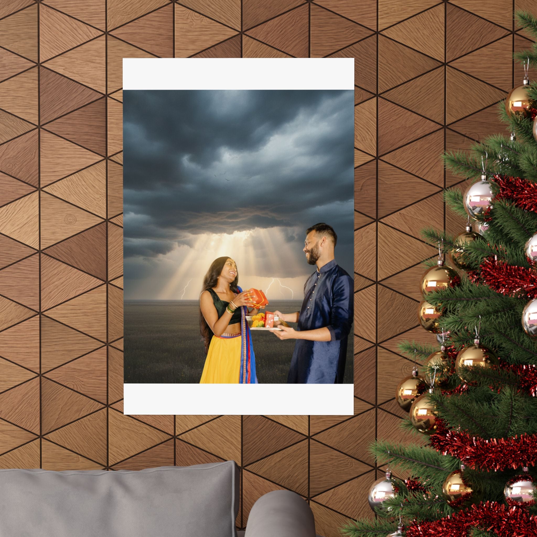 Dramatic Storm — Person — Matte Poster