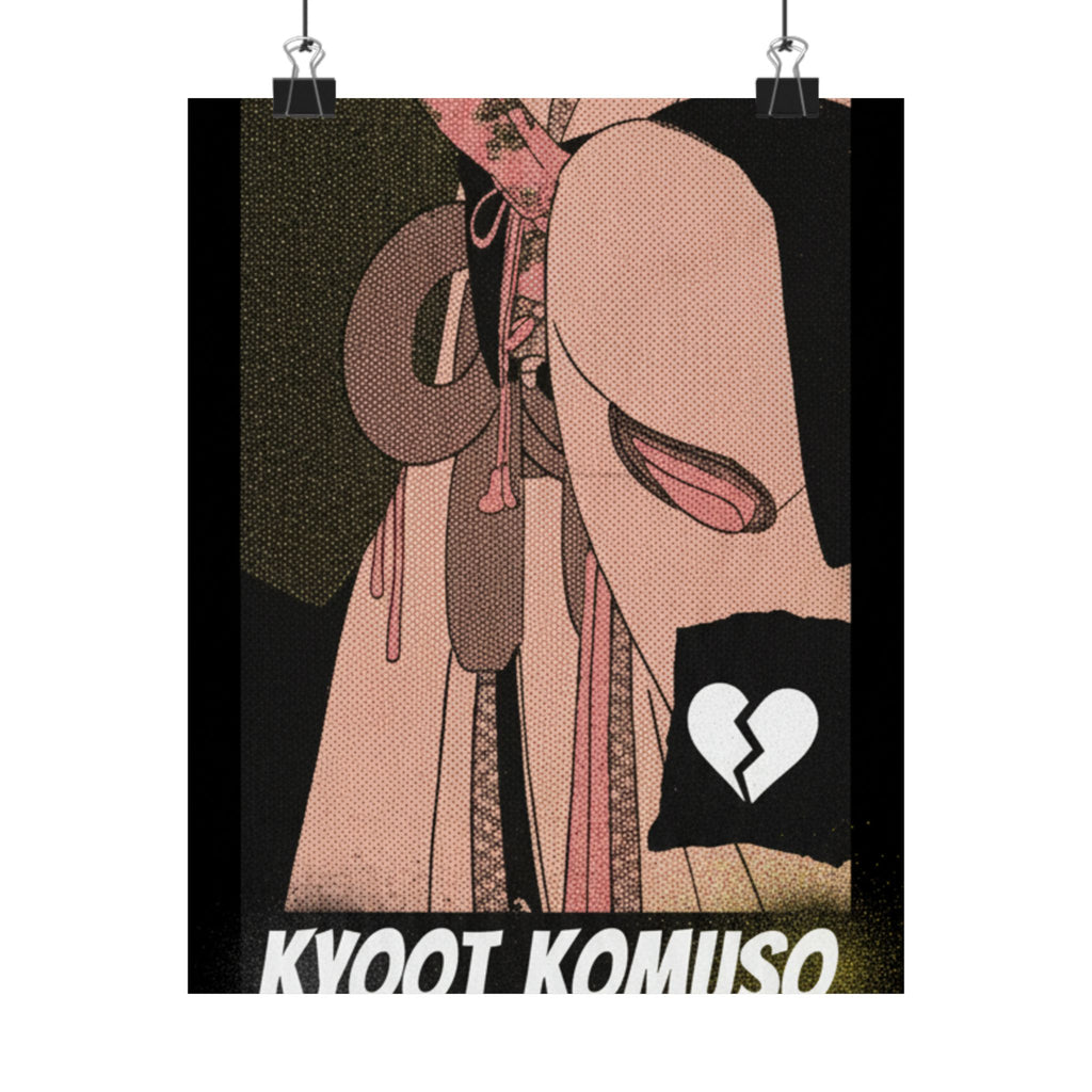 Streetwear Collage — A Girl As A Komuso — Matte Poster