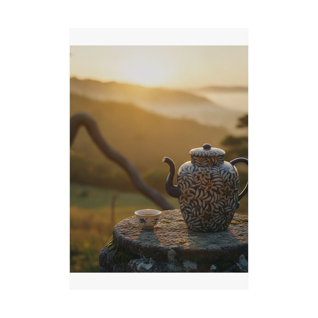 Scenic Nature — Wine Pot And Cup — Matte Poster