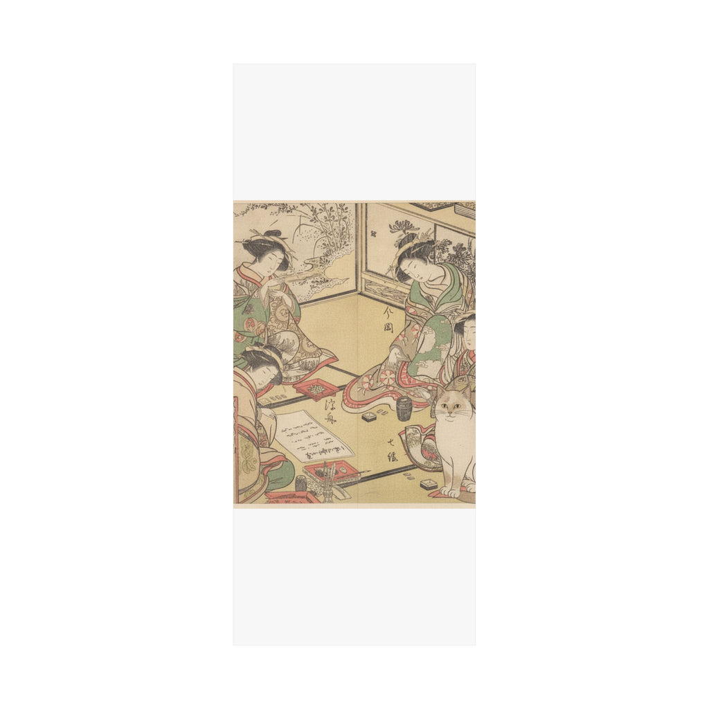 Botanical — Four Oiran Of The House Called Kadokana-Ya Playing The Game Of Ko-Awase (Incense — Matte Poster