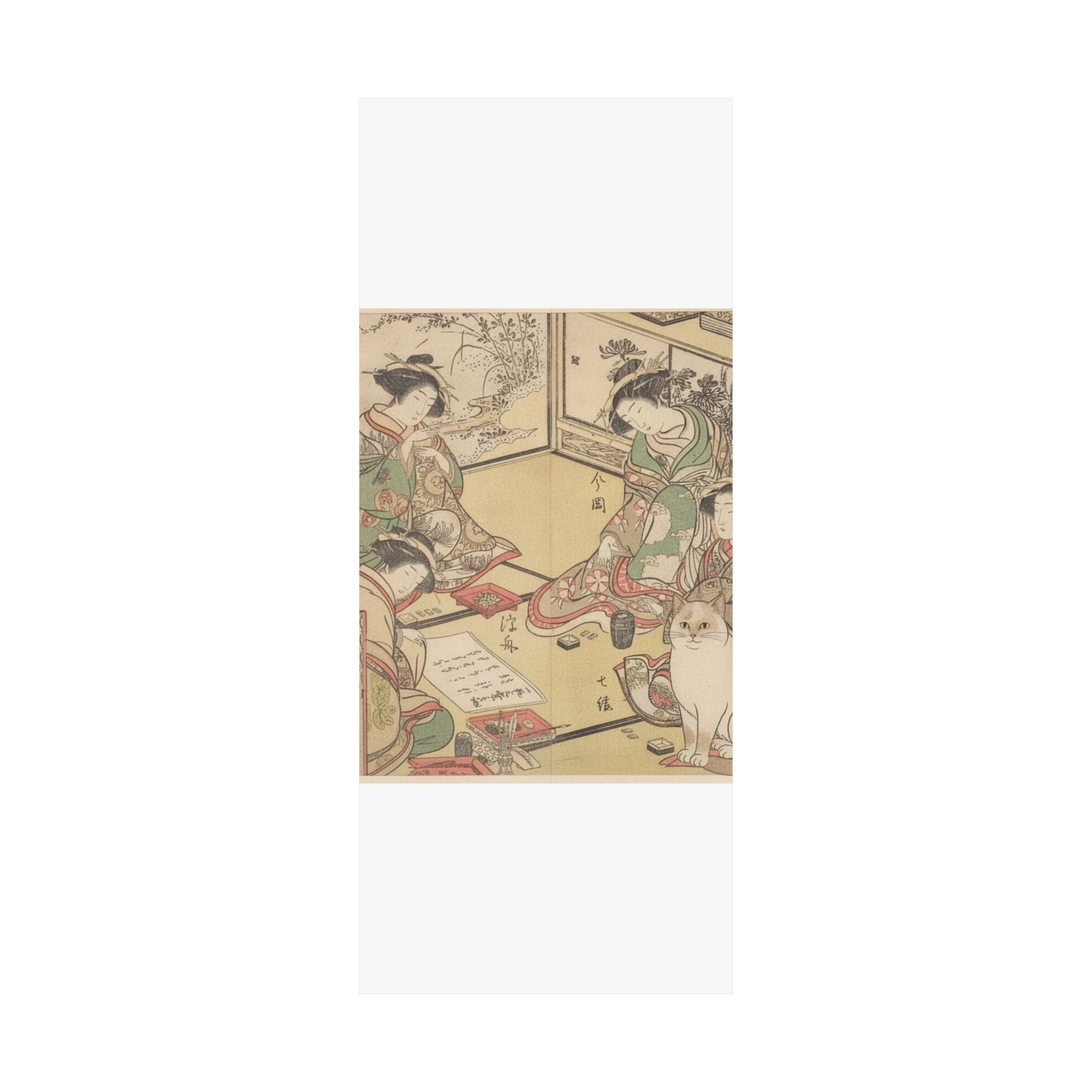 Botanical — Four Oiran Of The House Called Kadokana-Ya Playing The Game Of Ko-Awase (Incense — Matte Poster