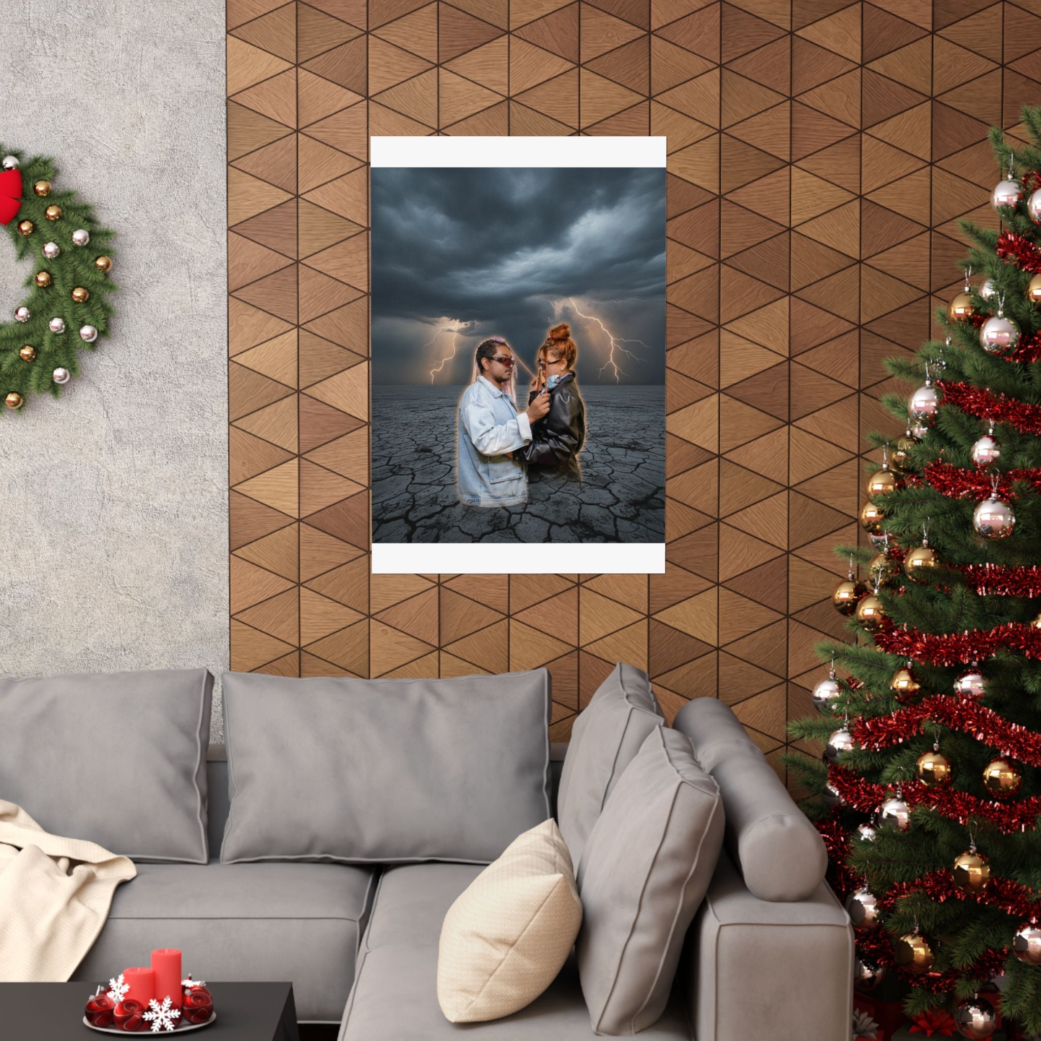 Dramatic Storm — Person — Matte Poster