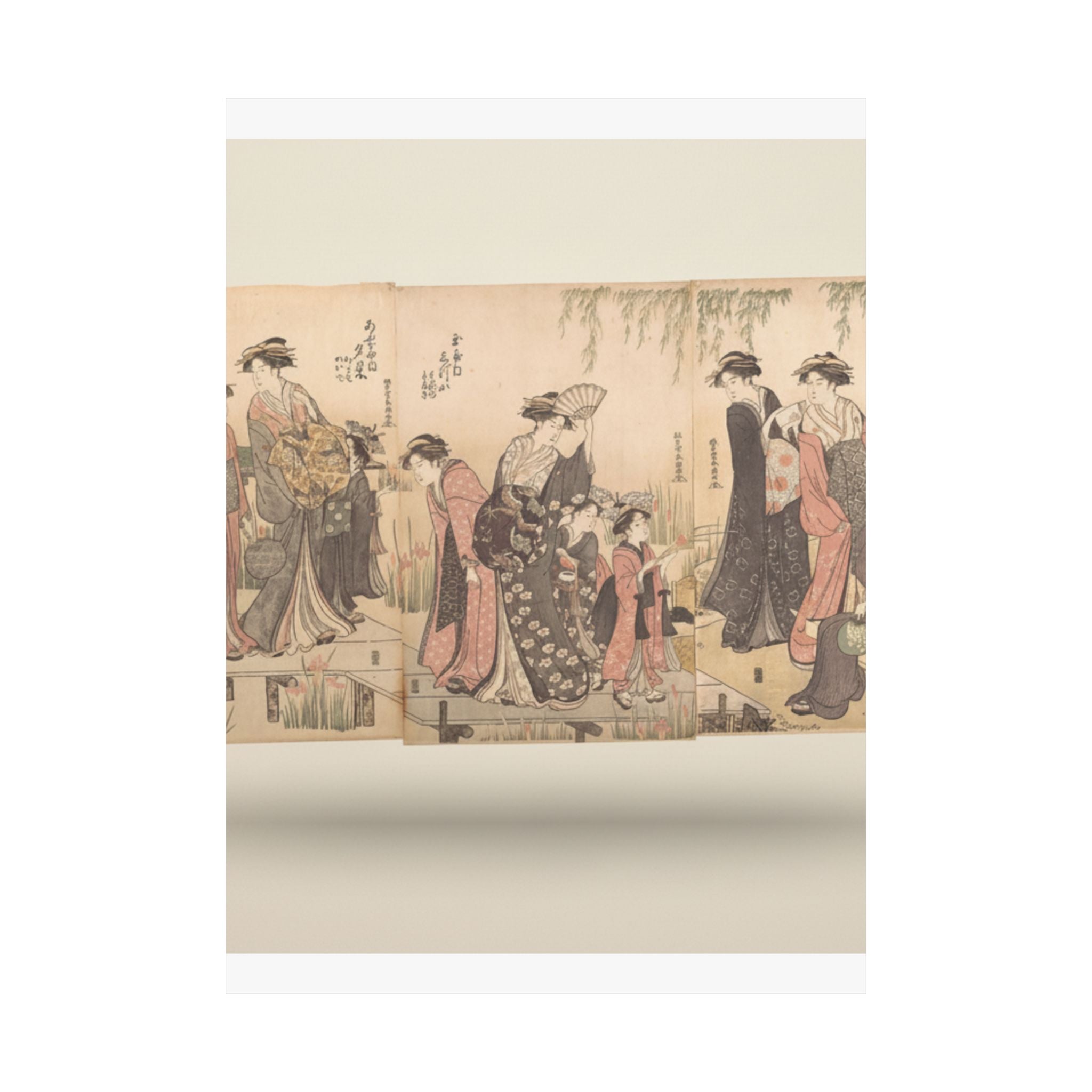 Product Marketing — Courtesans In An Iris Garden — Matte Poster