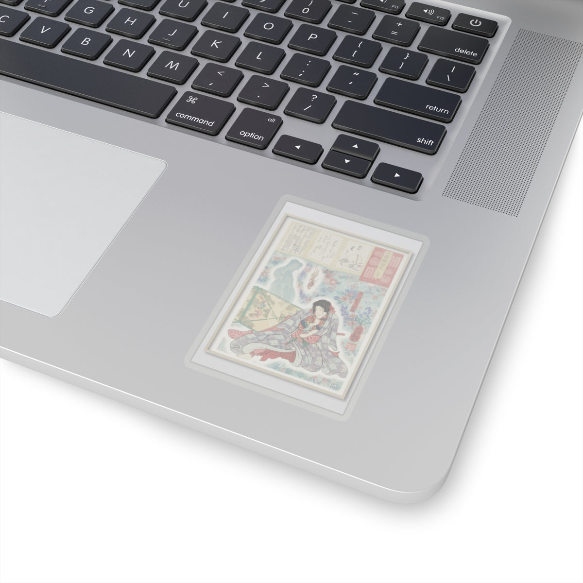 Watercolor — Toriyama Akinari Terutada With Ghost; (The Lavender Chapter) — Kiss-Cut Sticker
