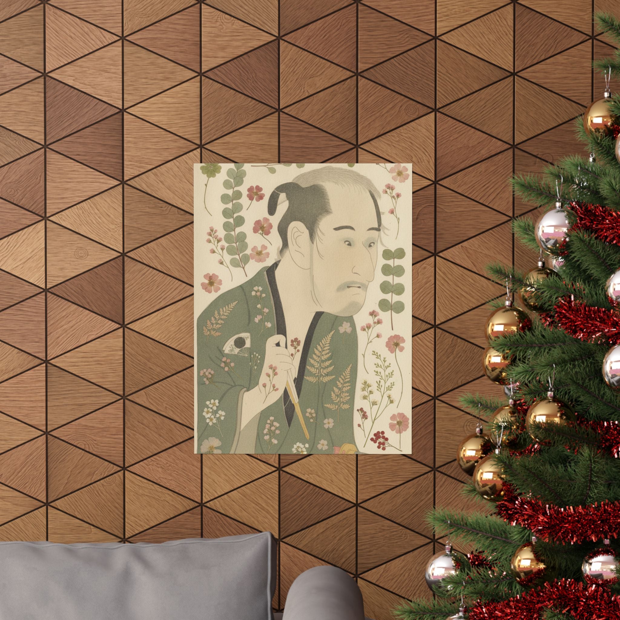 Botanical — The Actor Onoye Matsusuke As A Ronin — Matte Poster