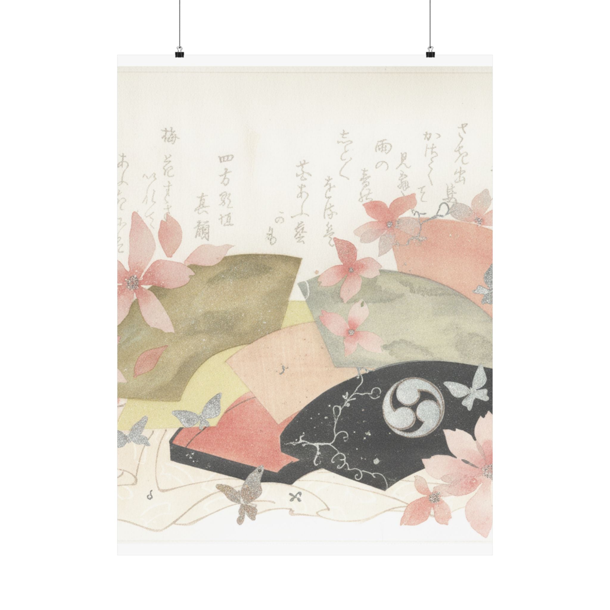 Watercolor — Fan-Box With Fans — Matte Poster