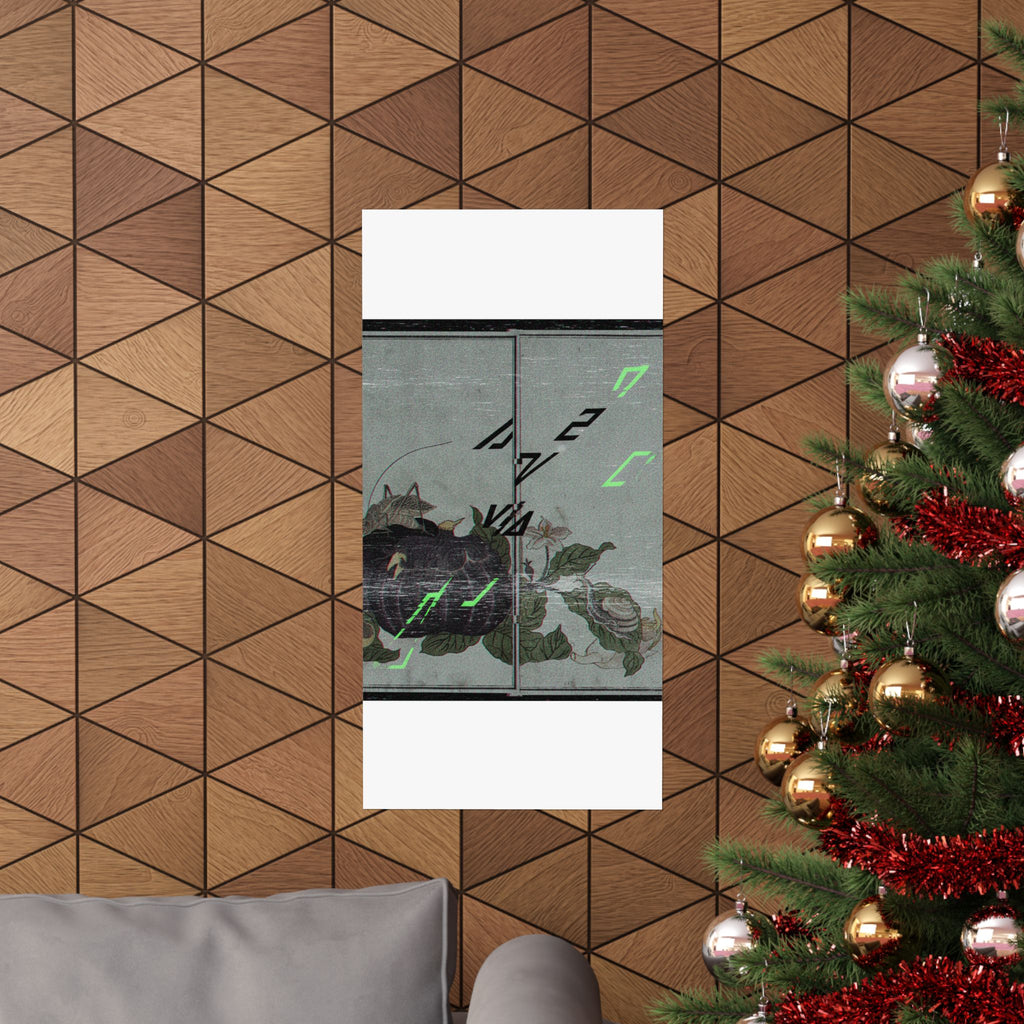 Glitch Culture — Land Snail (Katatsumuri); Giant Katydid (Kutsuwamushi), From The Picture Book Of — Matte Poster