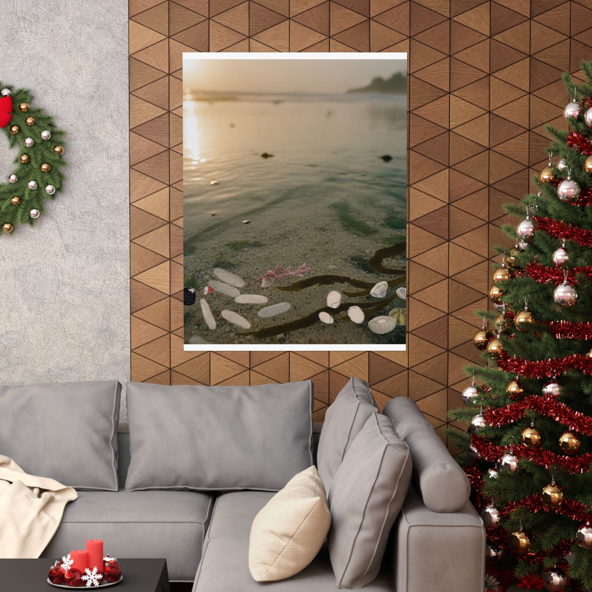 Scenic Nature — Shells Under Water — Matte Poster