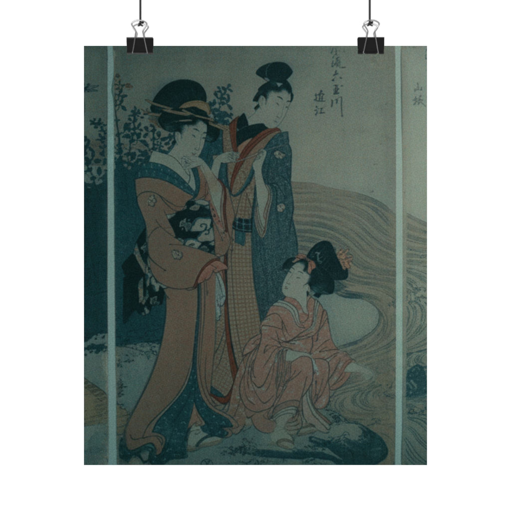 Cinematic — Women And Children On The Banks Of A Stream — Matte Poster