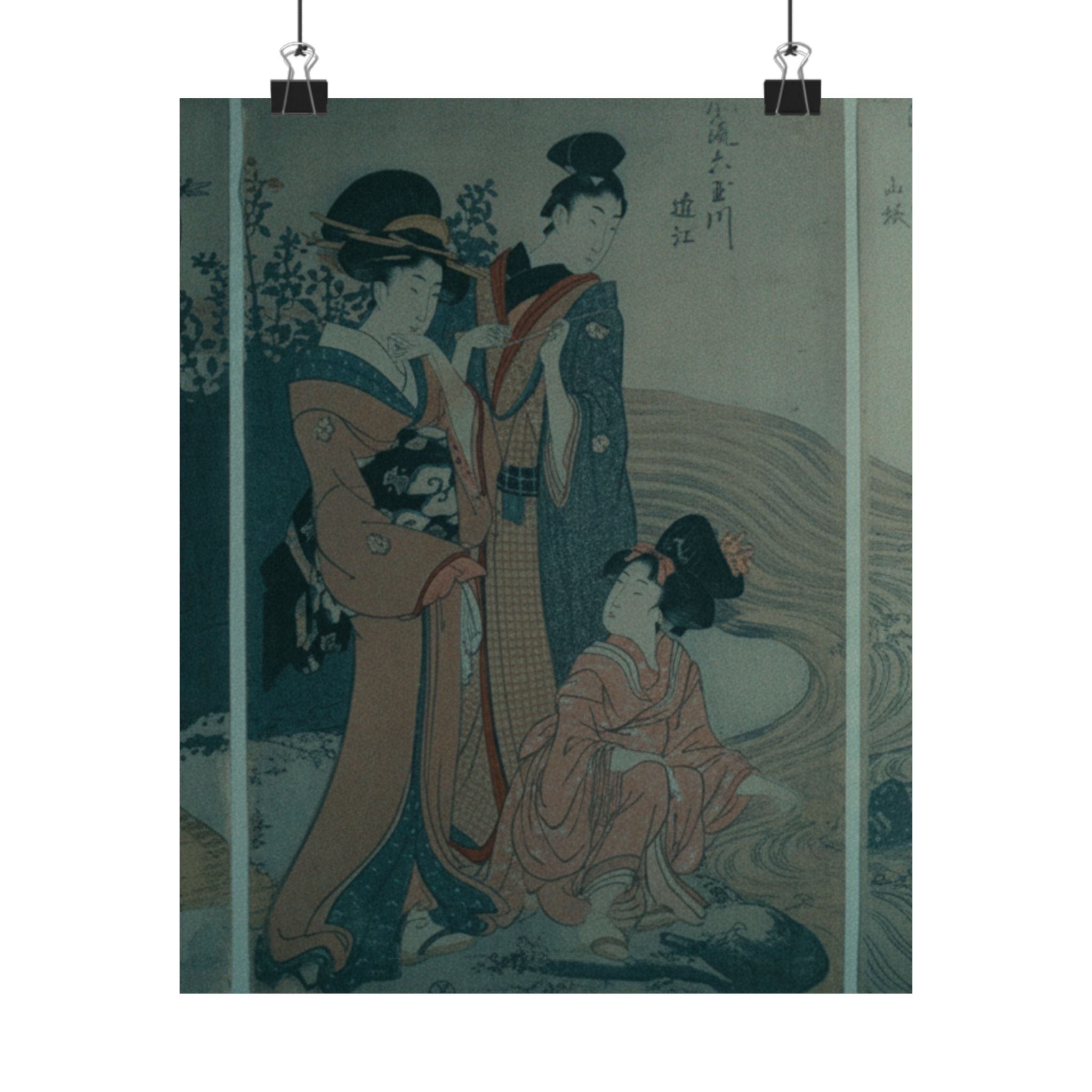 Cinematic — Women And Children On The Banks Of A Stream — Matte Poster