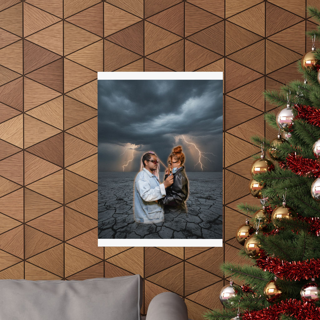 Dramatic Storm — Person — Matte Poster