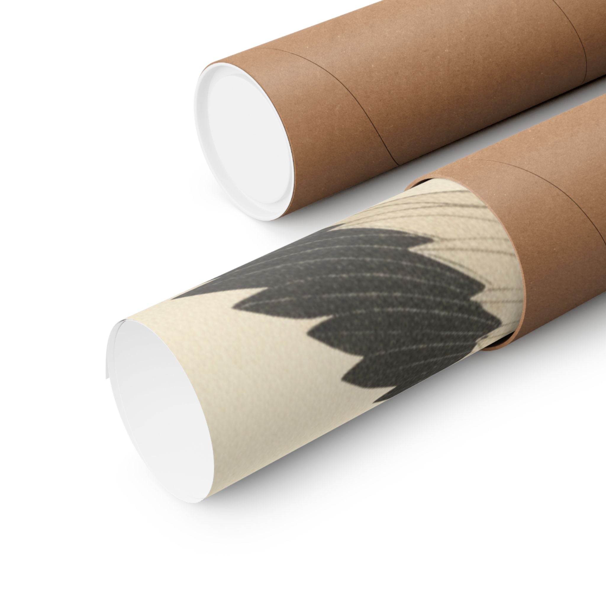 Botanical — White Crane Flying Across The Sun'S Disc — Matte Poster
