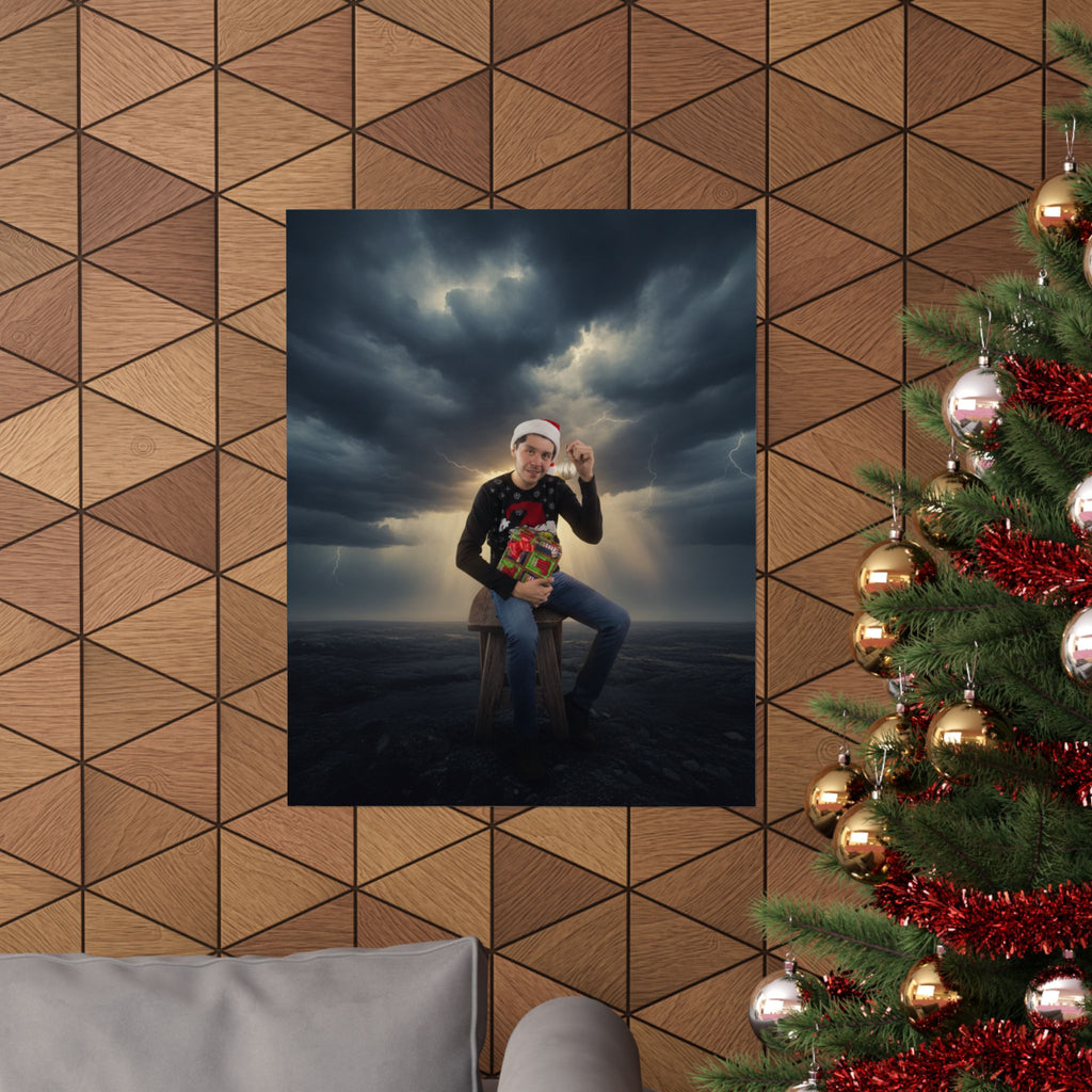 Dramatic Storm — Person — Matte Poster