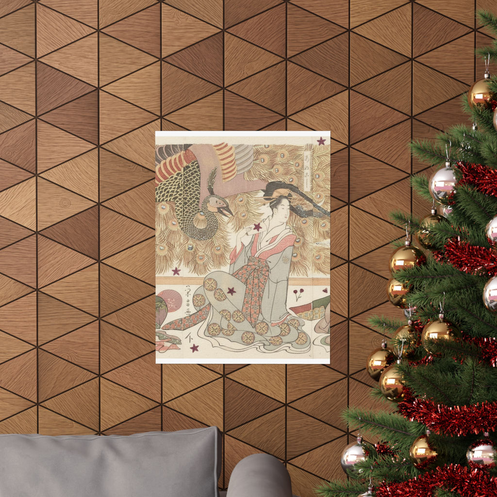 Botanical — Interior Of The House Called Ōgiya — Matte Poster