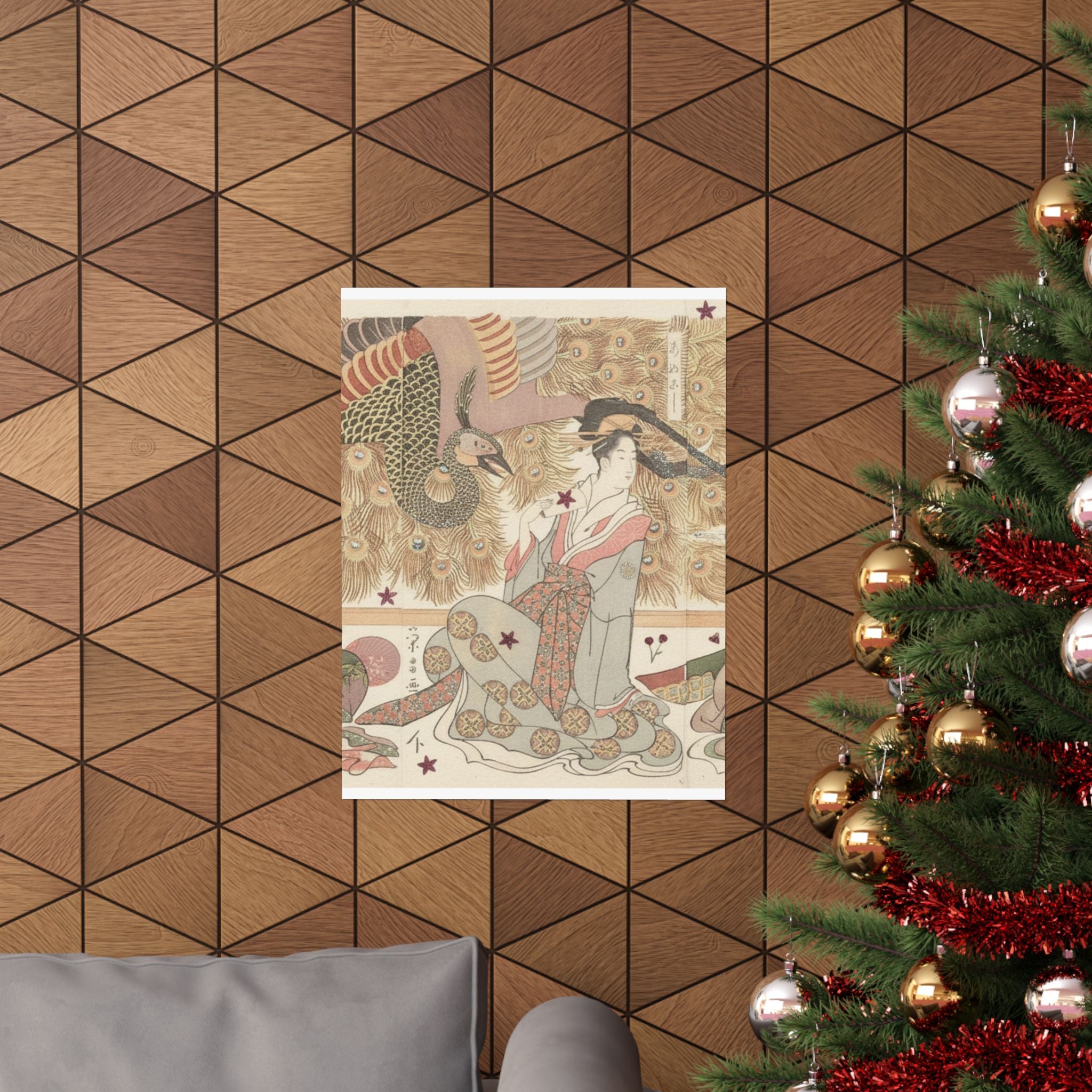 Botanical — Interior Of The House Called Ōgiya — Matte Poster