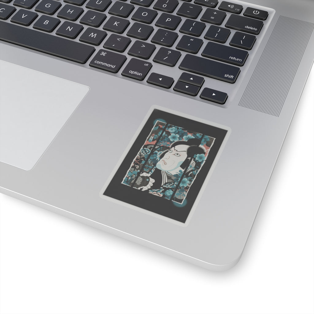 Streetwear Collage — Kabuki Actor Ichikawa Ebizō V As Kumagai Jirō Naozane — Kiss-Cut Sticker