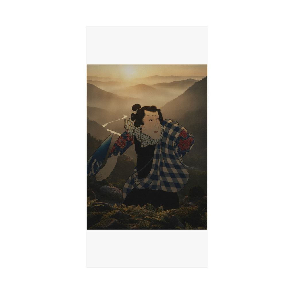 Scenic Nature — Ichimura Takenojō V As Yukanba Kozō Kichiza, From A Modern Water Margin (Kinsei  — Matte Poster