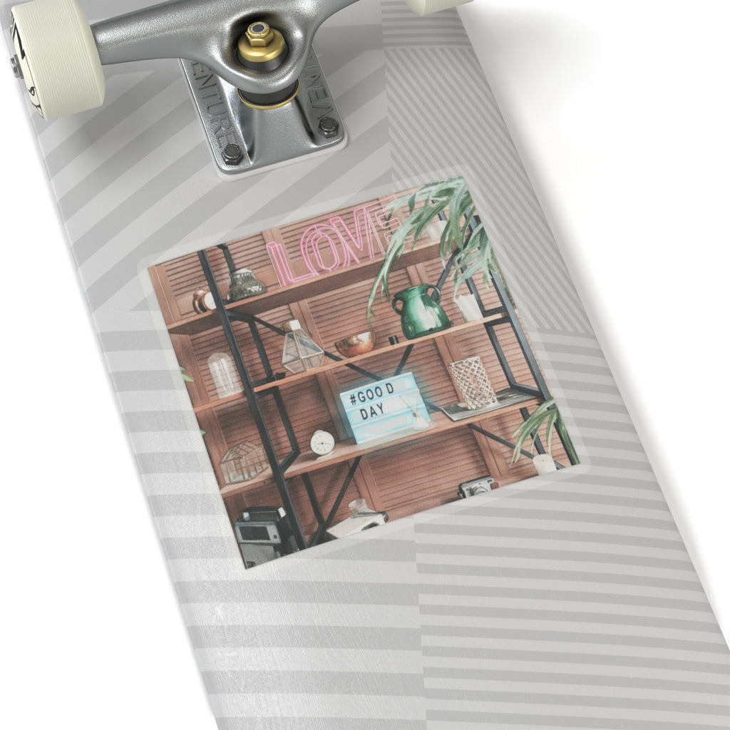 Watercolor — Home — Kiss-Cut Sticker
