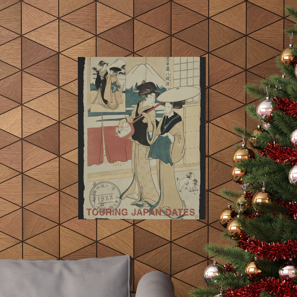 Vintage Bootleg — Two Tori-Oi, Or Itinerant Women Musicians Of The Eta Class — Matte Poster