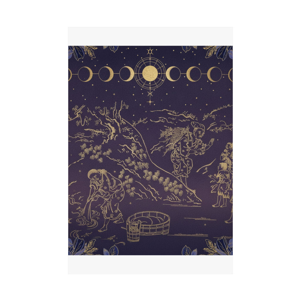Celestial — Fagot–Gatherer Finds Boy With Sparrow — Matte Poster