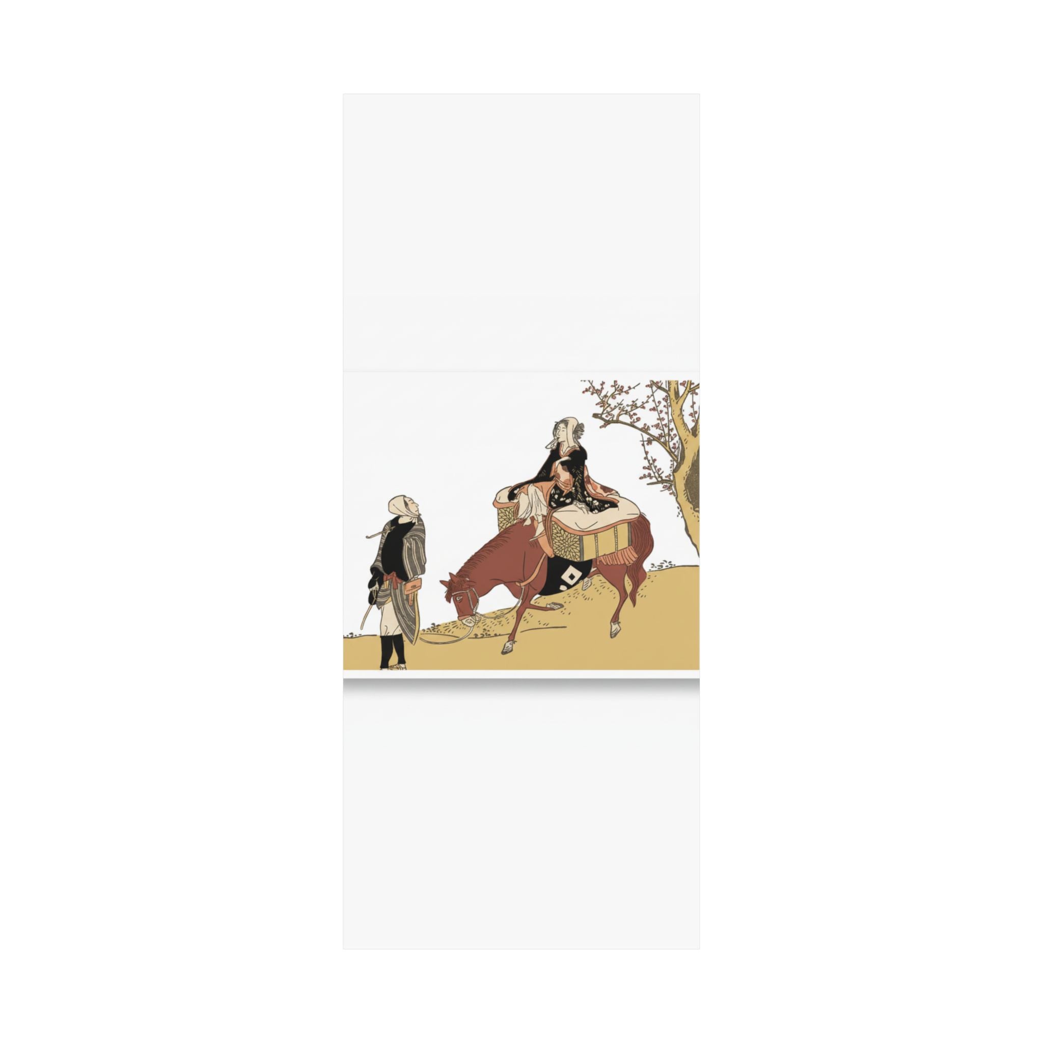 Ecommerce Main — Version Of Legend Of Michizane: Woman Riding Ox Which A Man Is Leading — Matte Poster