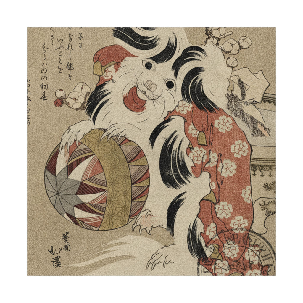 Vintage Bootleg — Surimono Calendar For The Dog Year, 1814 — Matte Poster