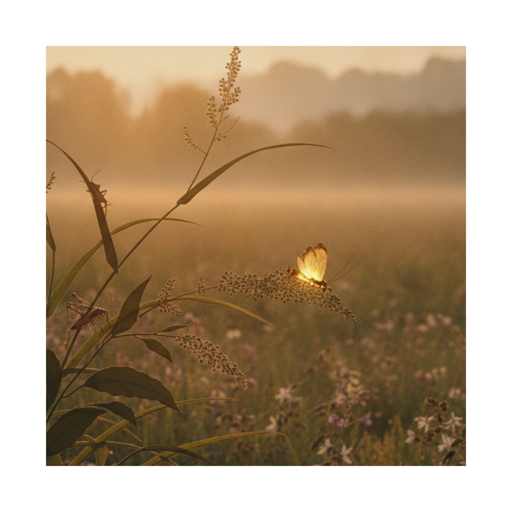 Scenic Nature — Tree Cricket (Matsumushi); Firefly (Hotaru), From The Picture Book Of Crawling C — Matte Poster