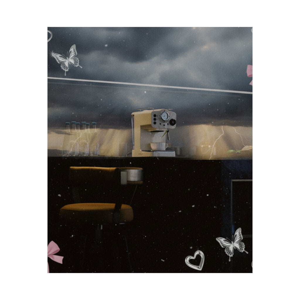 Dramatic Storm — Kitchen — Matte Poster