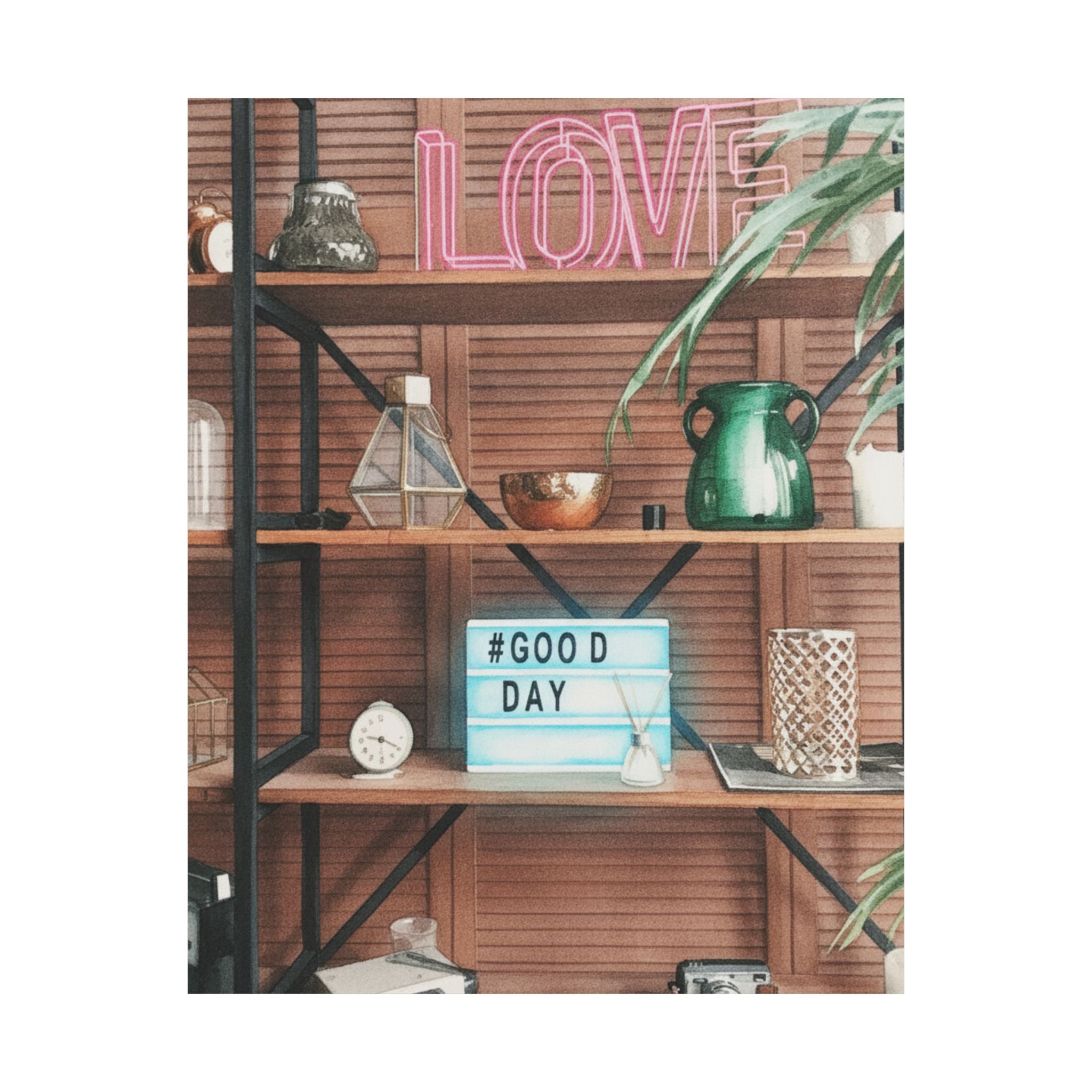 Watercolor — Home — Matte Poster
