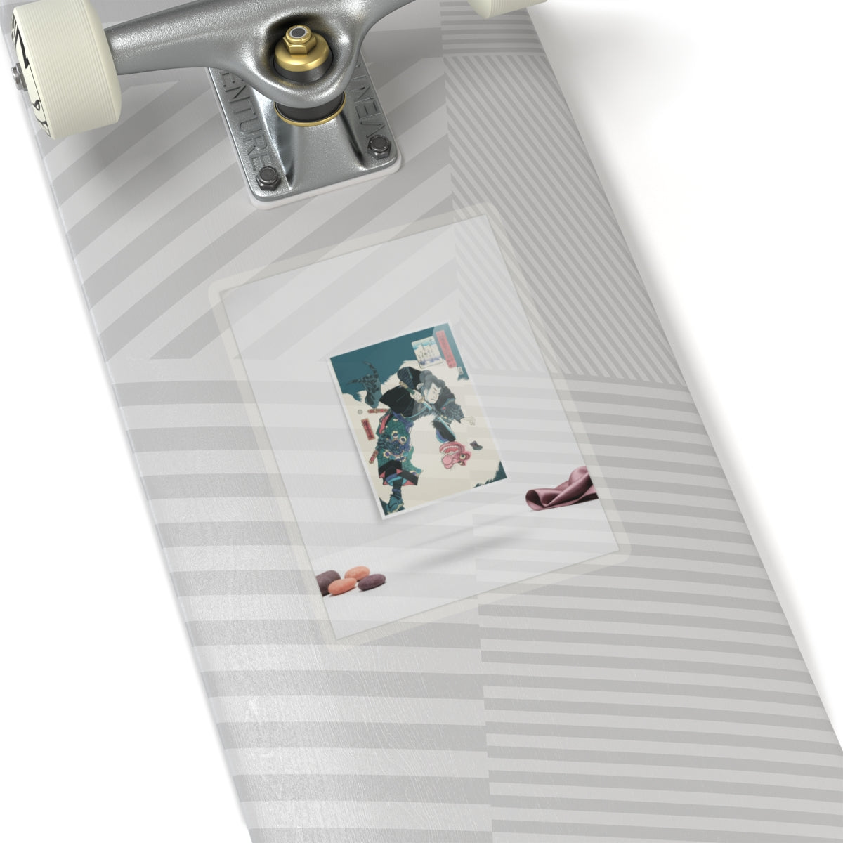 Product Marketing — The Warrior Slaying The Giant White Hihi — Kiss-Cut Sticker