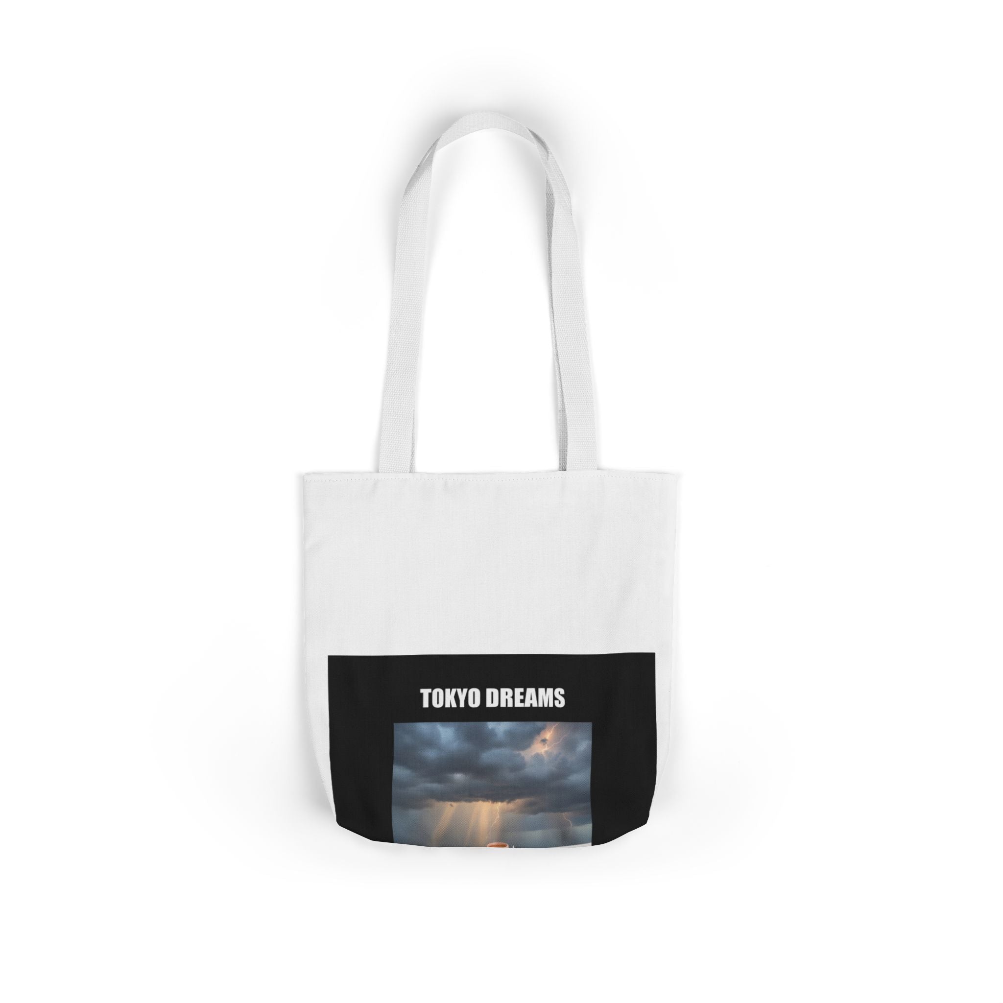 TOKYO DREAMS Storm Sky Photo Canvas Tote Bag