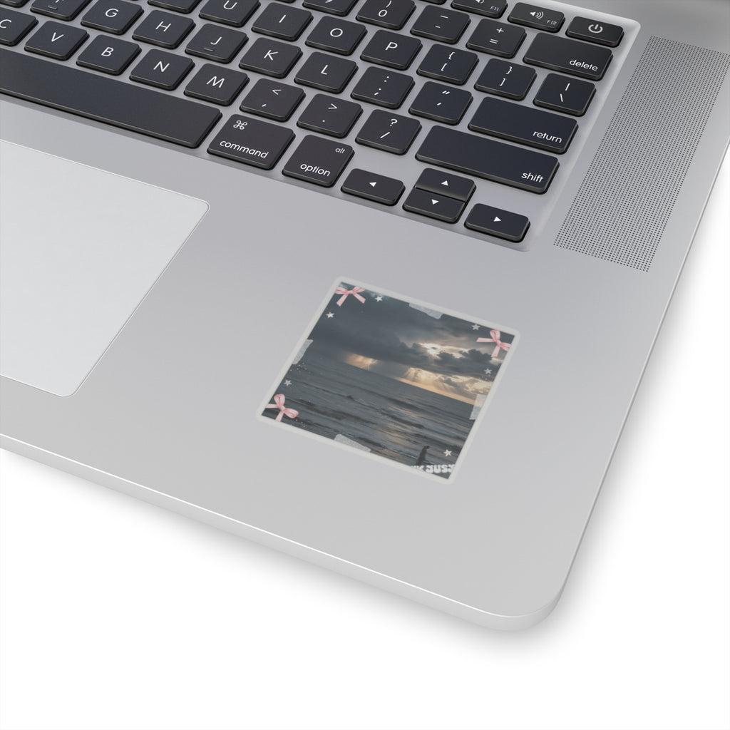 Dramatic Storm — Person — Kiss-Cut Sticker