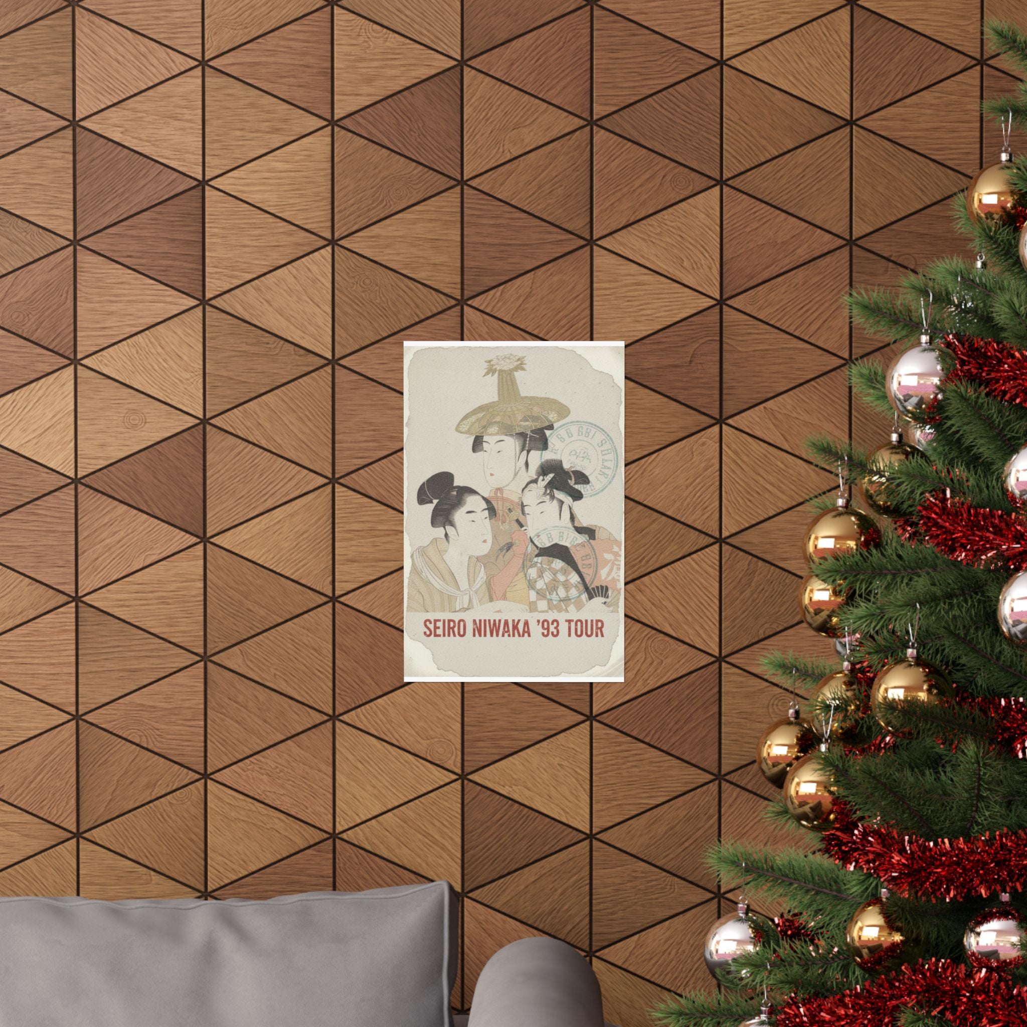 Vintage Bootleg — Seiro Niwaka Onna Geisha No Bu Tojin Shishi Sumo — Matte Poster