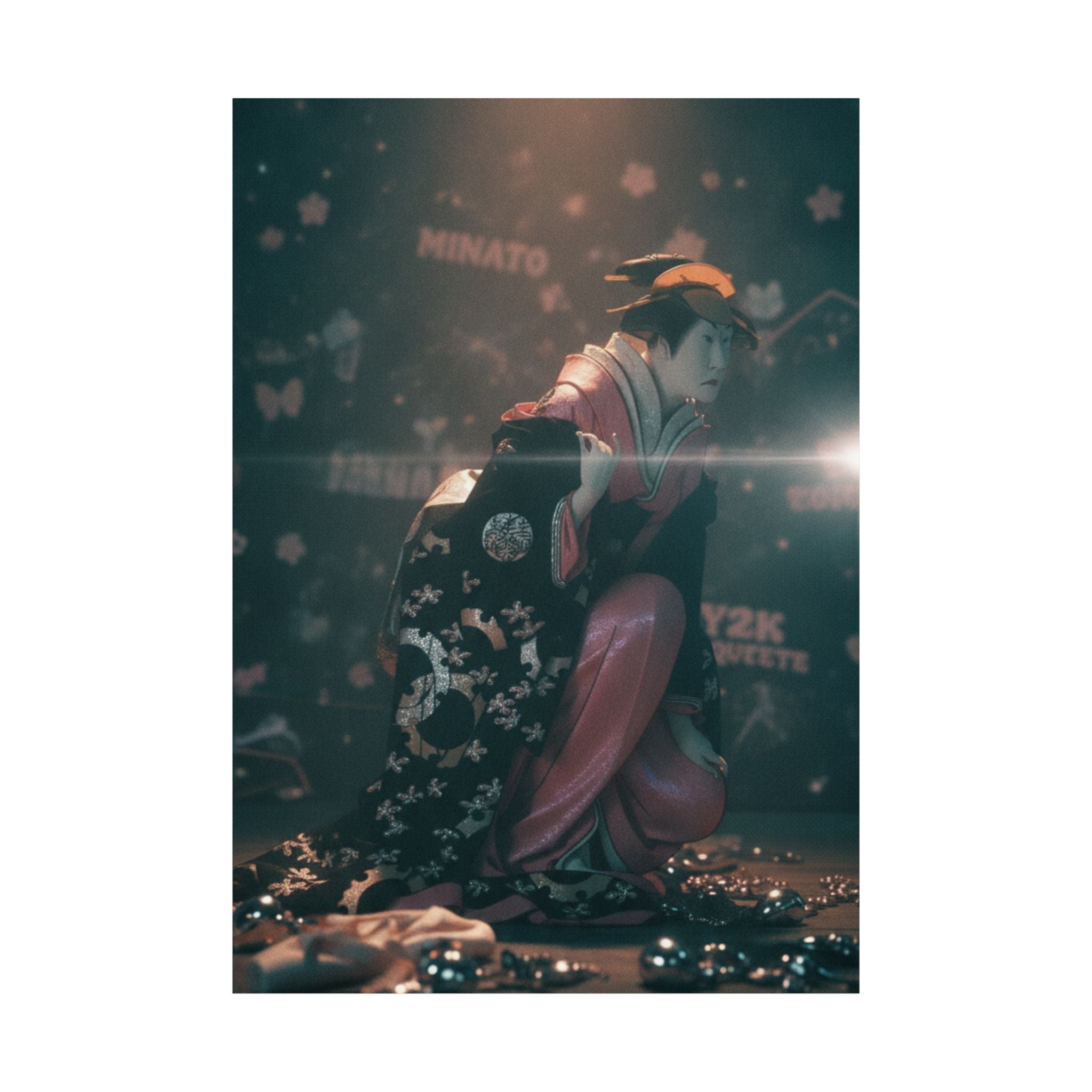Cinematic — Actor Nakamura Kumetaro Ii As Minato, The Wife Of Yura Hyogonosuke — Matte Poster