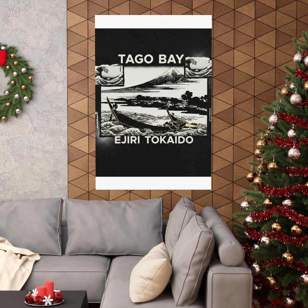 Streetwear Collage — Tago Bay Near Ejiri On The Tōkaidō (Tōkaidō Ejiri Tago No Ura Ryaku Zu), From Th — Matte Poster