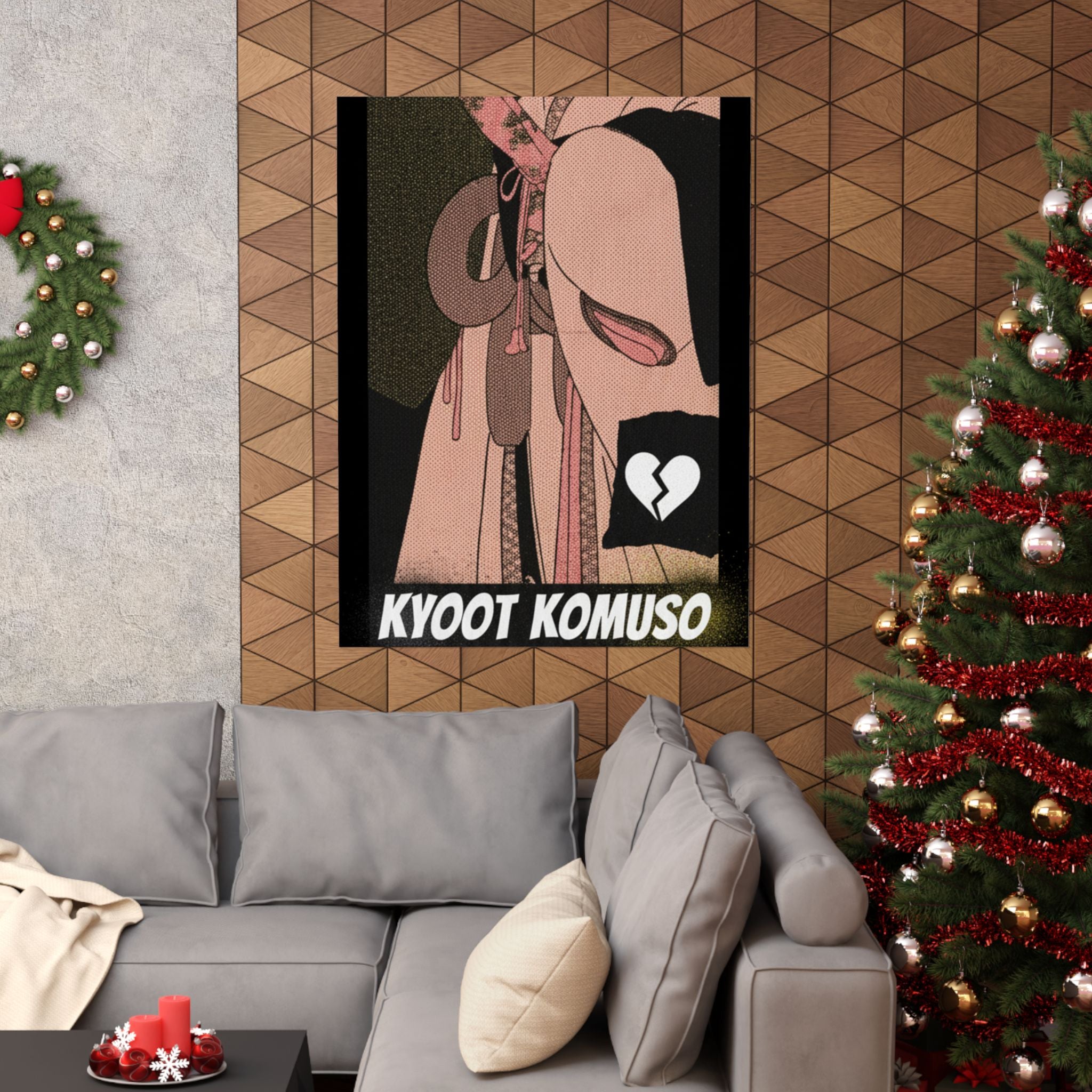 Streetwear Collage — A Girl As A Komuso — Matte Poster