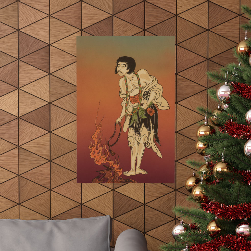 Affirmation — The First Nakamura Nakazo In The Role Of Raigo Ajari, A Buddhist Monk — Matte Poster