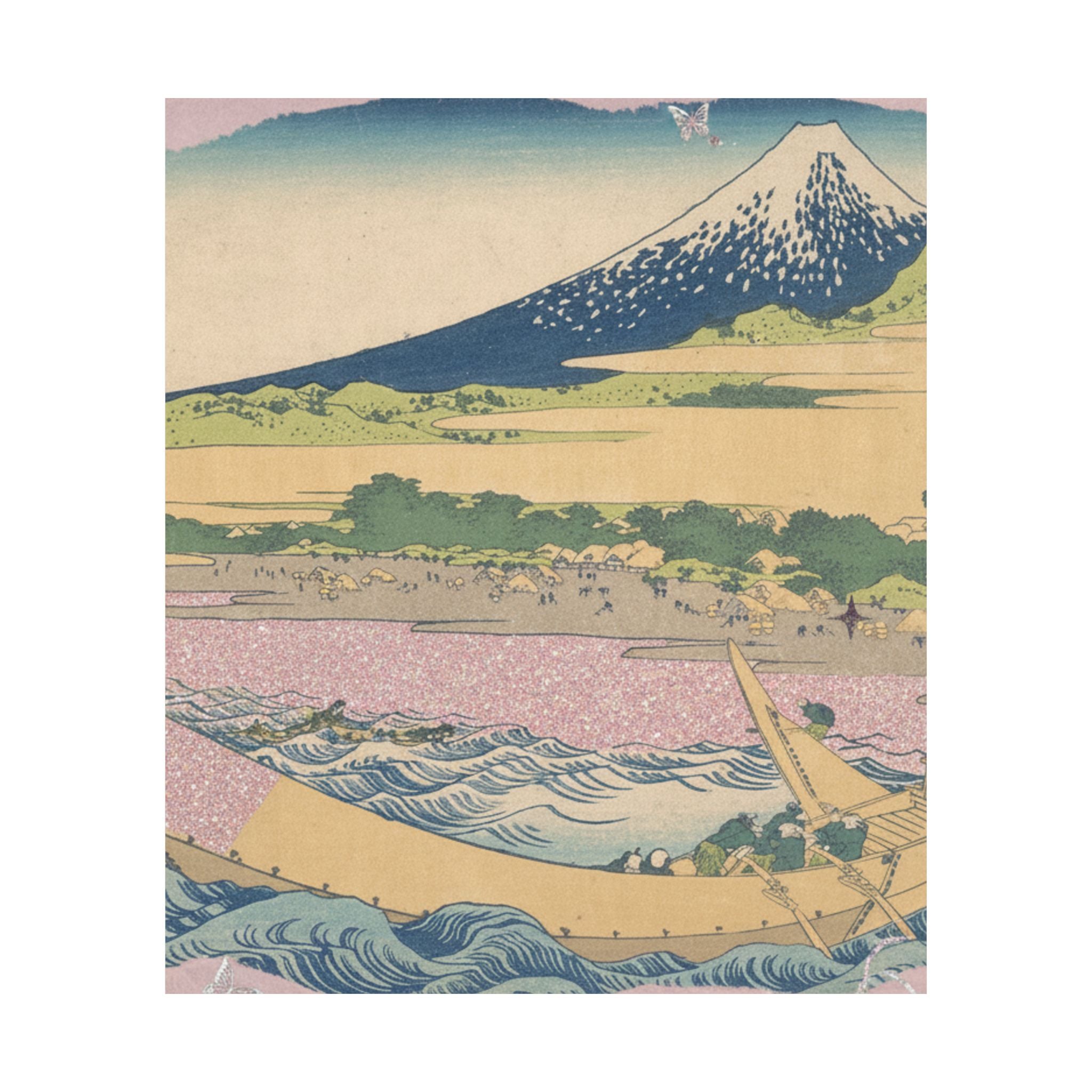 Scenic Nature — Tago Bay Near Ejiri On The Tōkaidō (Tōkaidō Ejiri Tago No Ura Ryaku Zu), From Th — Matte Poster