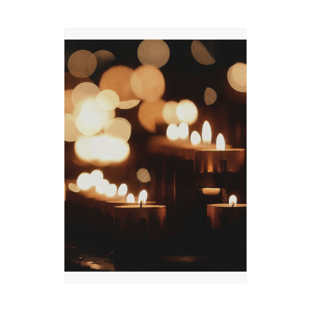 Southern Sunset — Candle — Matte Poster