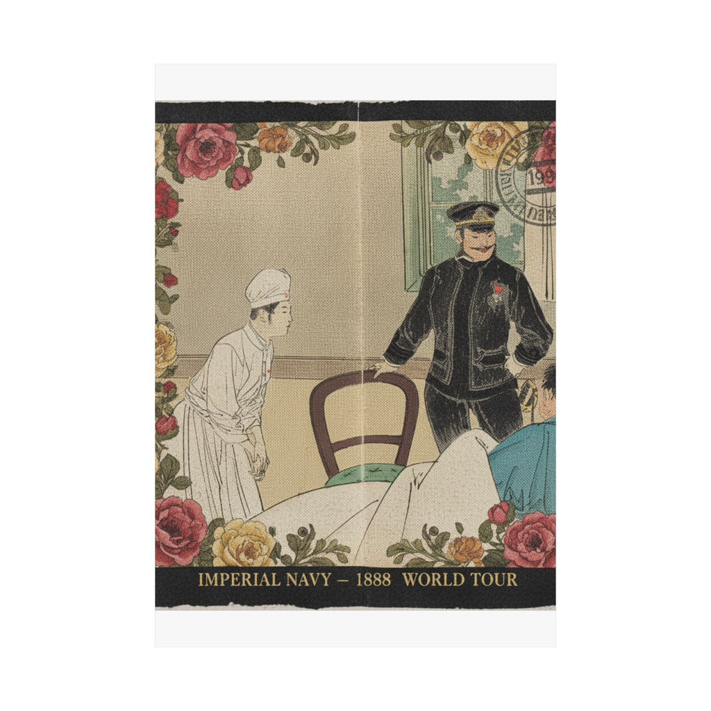 Vintage Bootleg — The Torpedo Officer (Suirai Shikan), Frontispiece Illustration From The Literary — Matte Poster