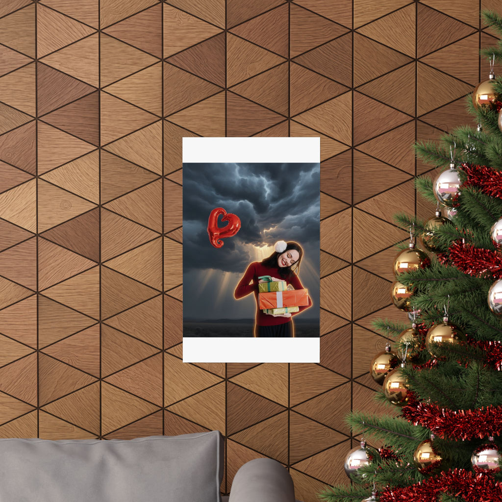 Dramatic Storm — Person — Matte Poster