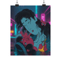 Neon Noir — Yamauba Playing With Kintarō — Matte Poster