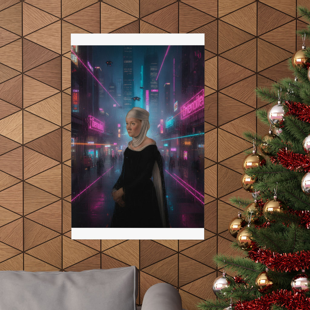 Neon Noir — Person — Matte Poster