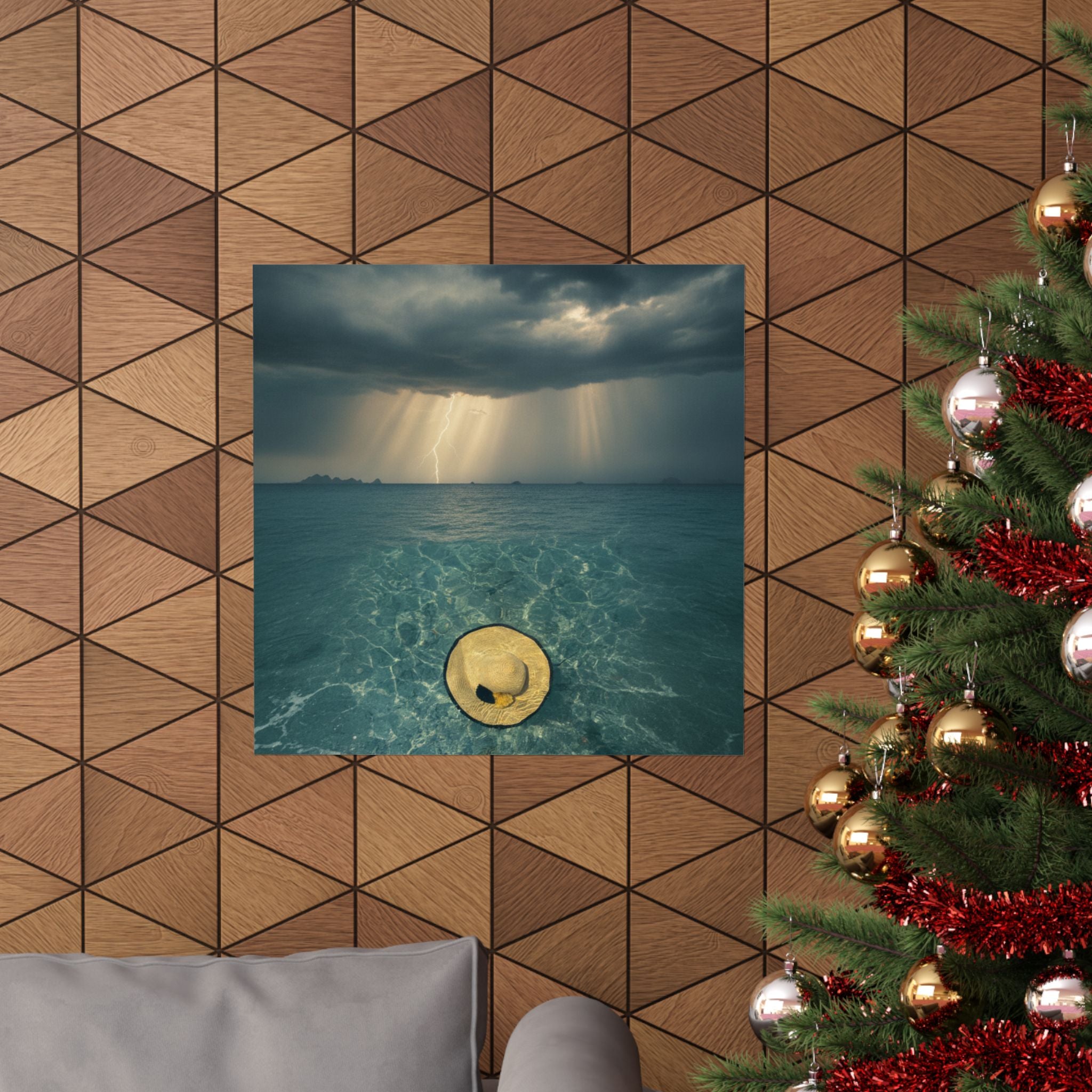 Dramatic Storm — Hat — Matte Poster