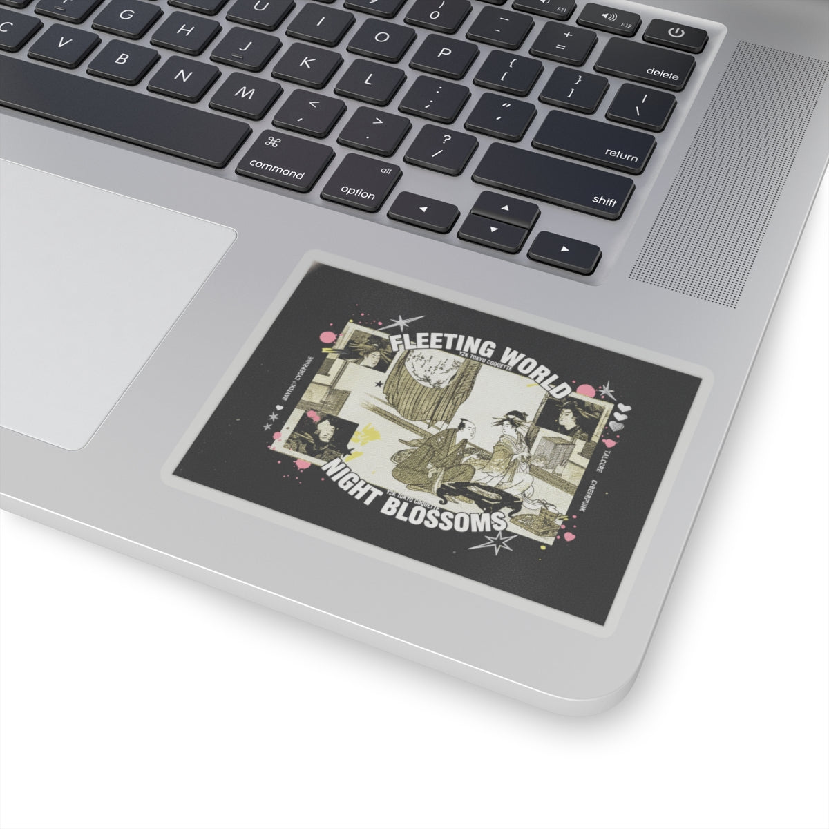 Streetwear Collage — Courtesan With Client Before A Tokonoma Alcove — Kiss-Cut Sticker