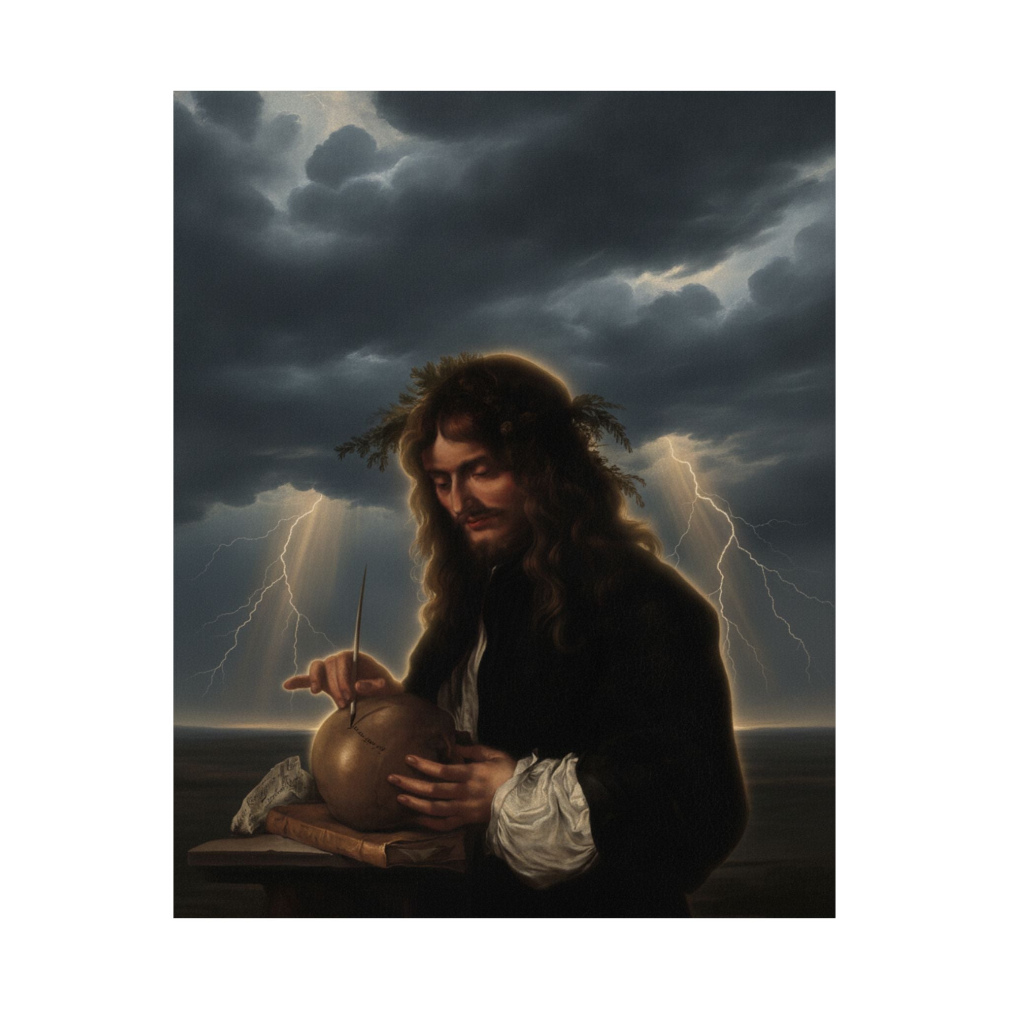 Dramatic Storm — Person — Matte Poster
