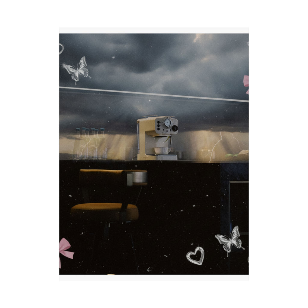 Dramatic Storm — Kitchen — Matte Poster