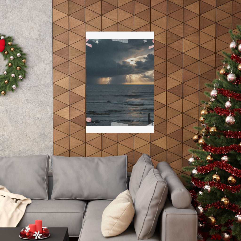 Dramatic Storm — Person — Matte Poster