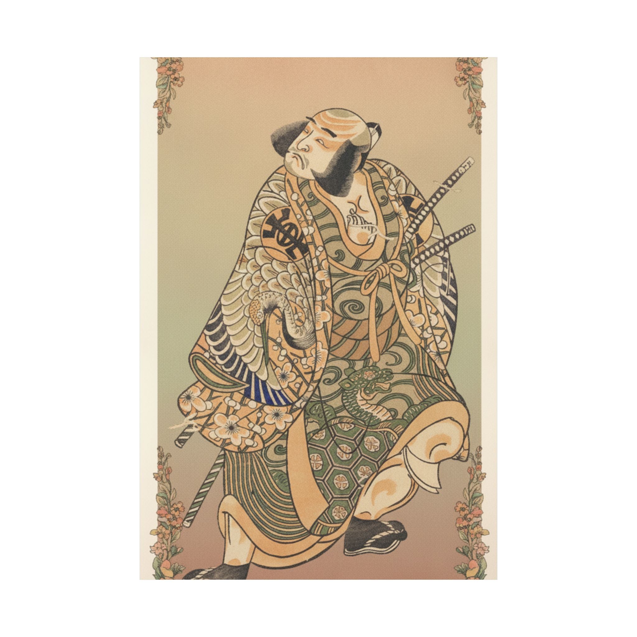Affirmation — The Actor Nakamura Nakazo As A Warrior — Matte Poster